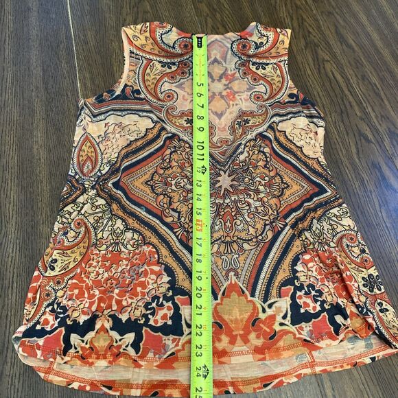 Oneworld Blouse Women’s Size PXL Sleeveless Scoop Neck Sequins Hippie Boho - Picture 11 of 12